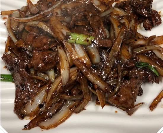 98-Bœuf aux haricots noirs / Beef with black beans sauce 鼓汁牛肉/Bò xào tàu xì